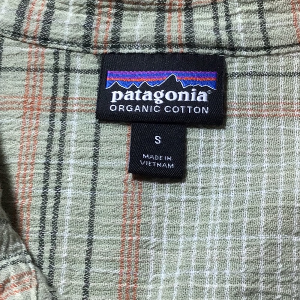 Patagonia Men’s Short Sleeve 100% Organic Cotton Size S - Picture 3 of 8